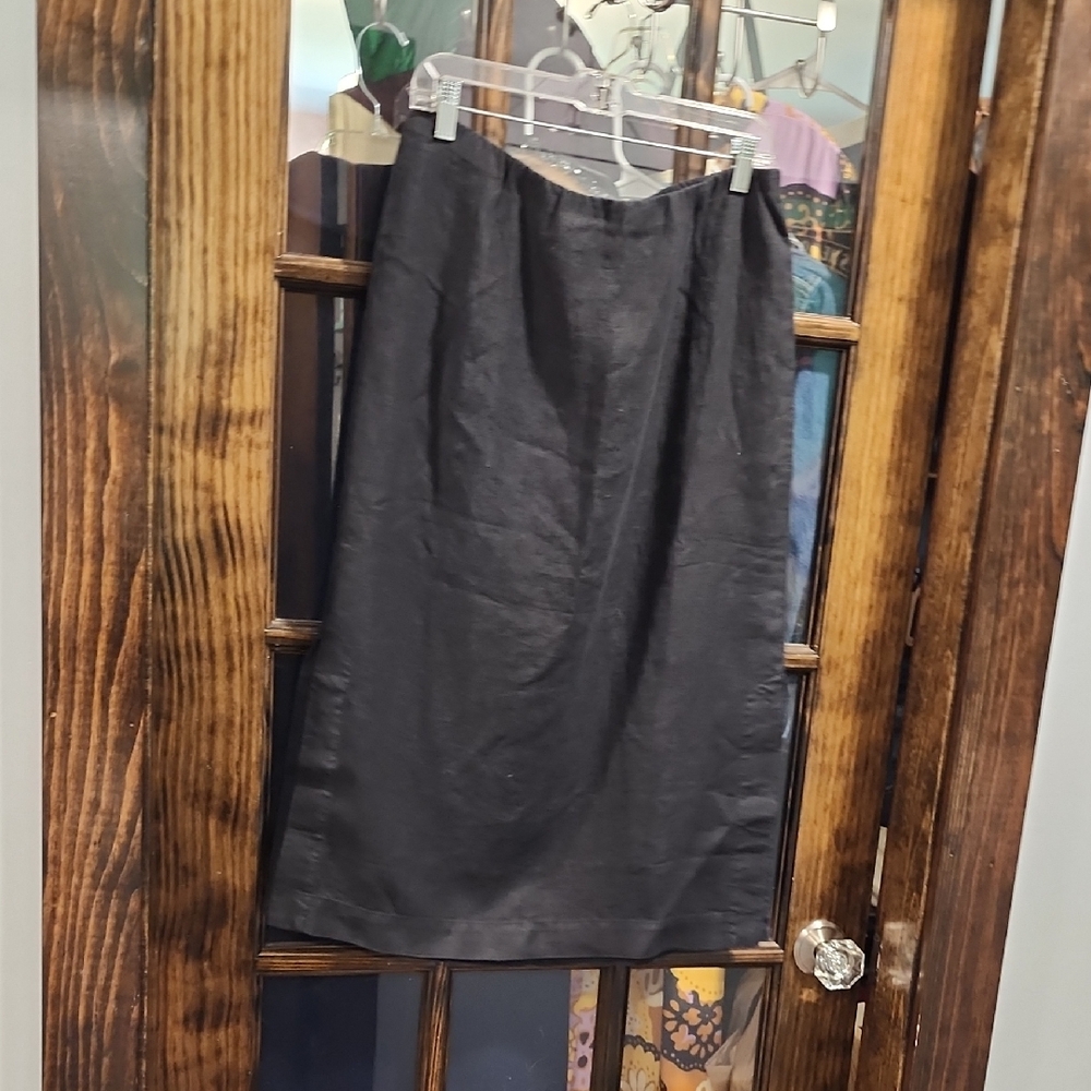 J. Jill Elegant Black Pencil Skirt